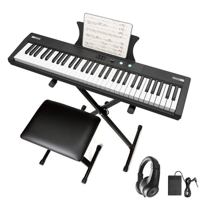 Pianoforte elettrico portatile semi-pesato a 61 tasti