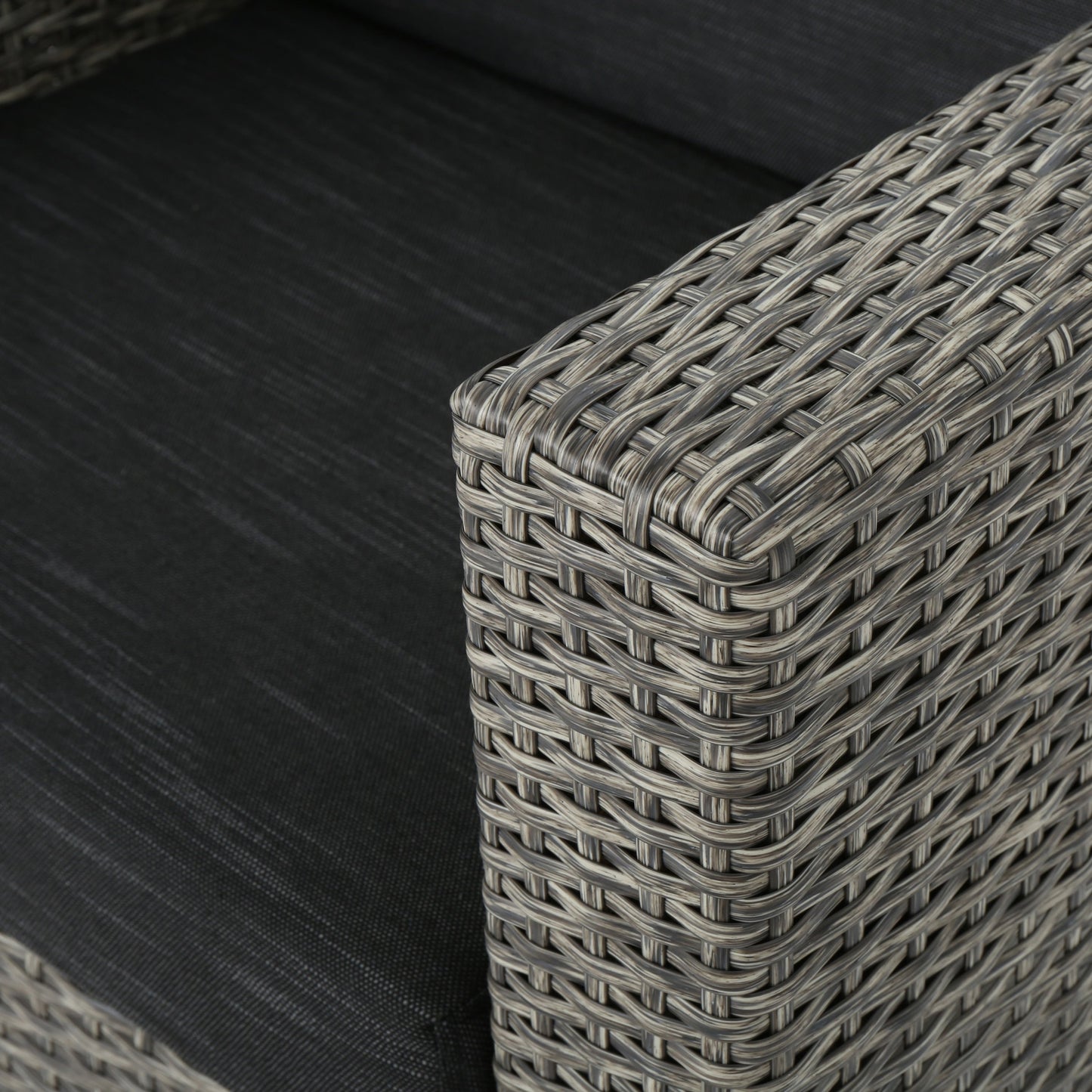 Set di 3 sedute in vimini per esterni Puerta con cuscini di Christopher Knight Home