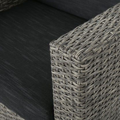 Set di 3 sedute in vimini per esterni Puerta con cuscini di Christopher Knight Home