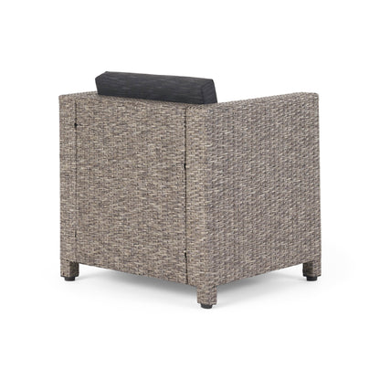 Set di 3 sedute in vimini per esterni Puerta con cuscini di Christopher Knight Home