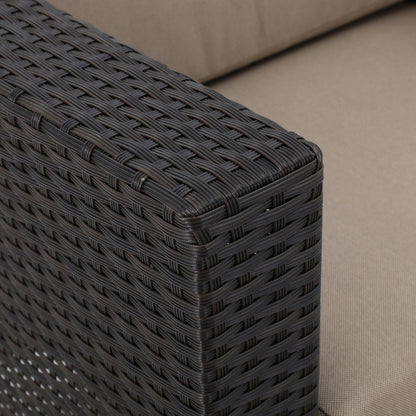 Set di 5 sedute in vimini da esterno Puerta con cuscini di Christopher Knight Home