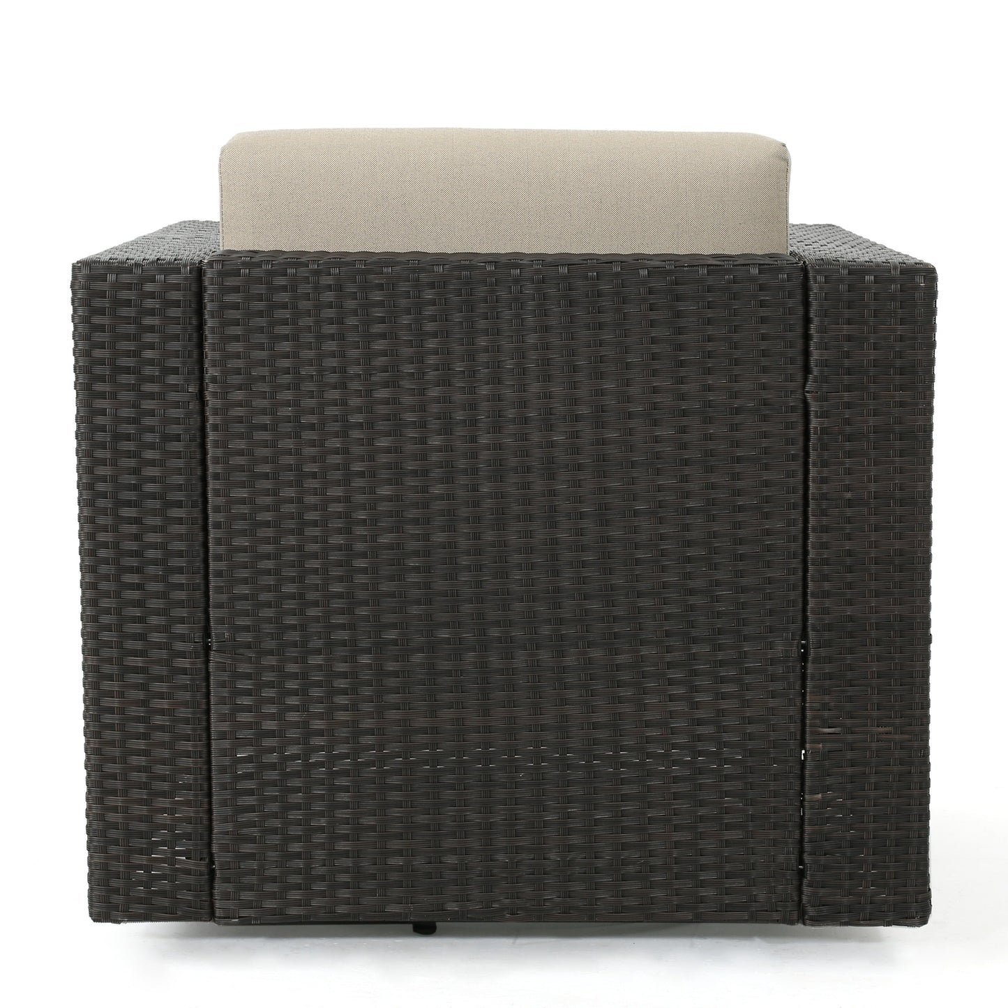 Poltrona girevole da esterno in vimini Puerta di Christopher Knight Home