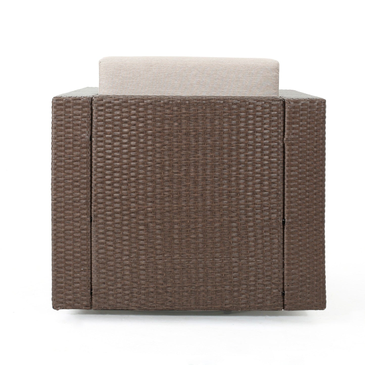 Poltrona girevole da esterno in vimini Puerta di Christopher Knight Home