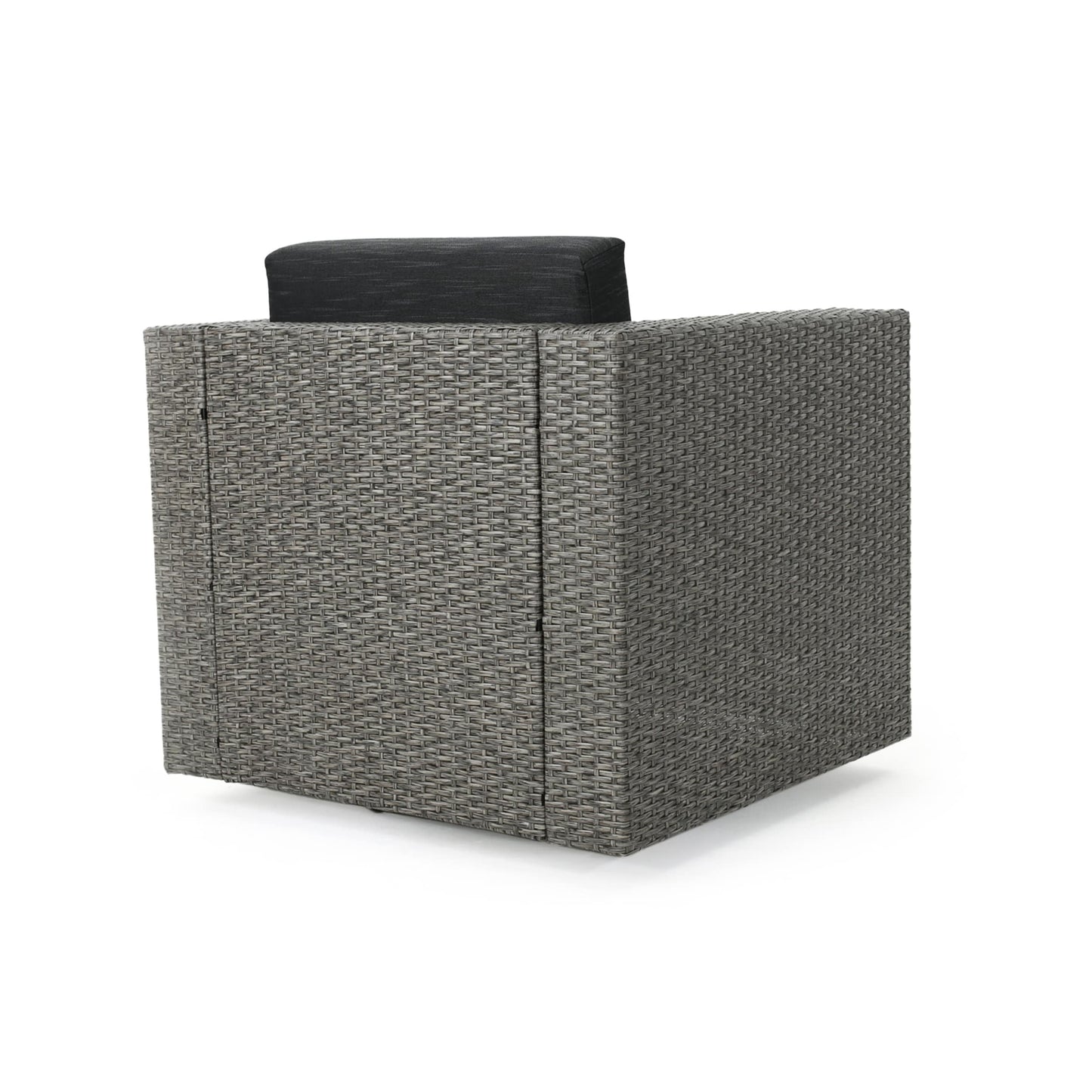 Poltrona girevole da esterno in vimini Puerta di Christopher Knight Home