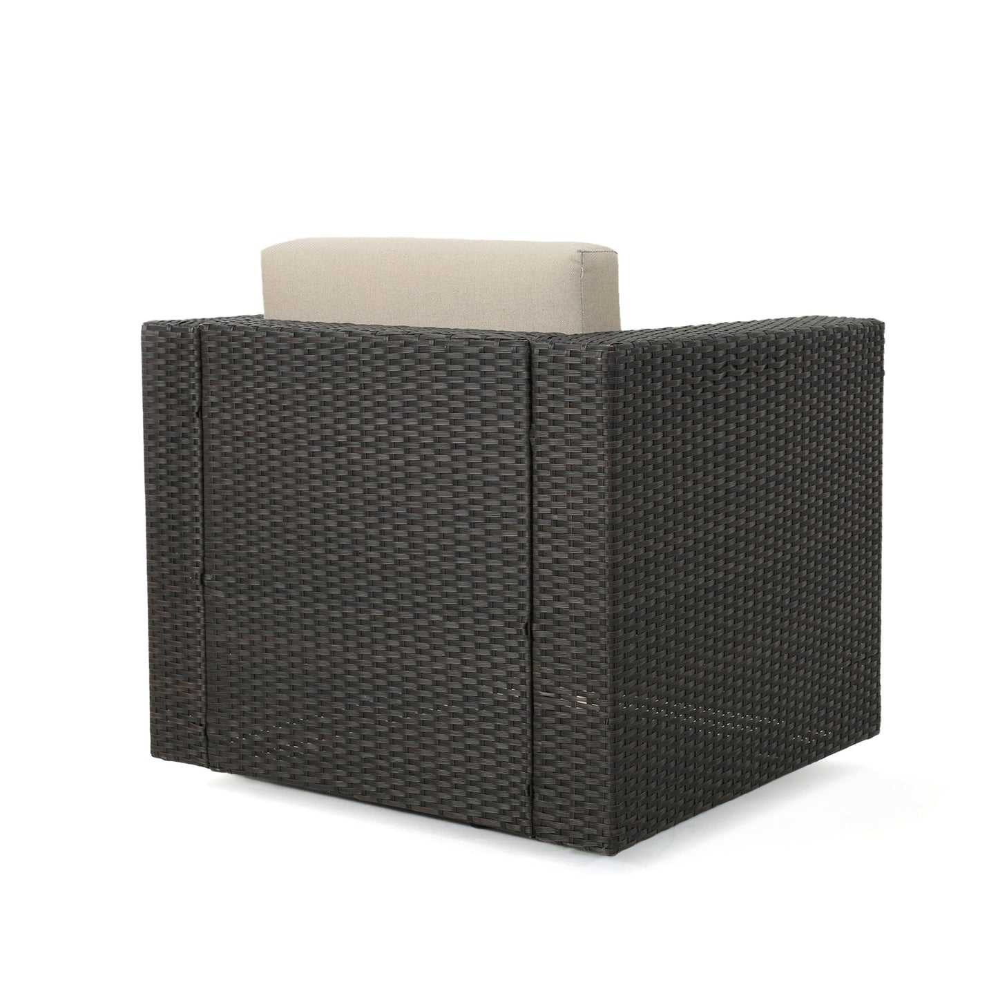 Poltrona girevole da esterno in vimini Puerta di Christopher Knight Home