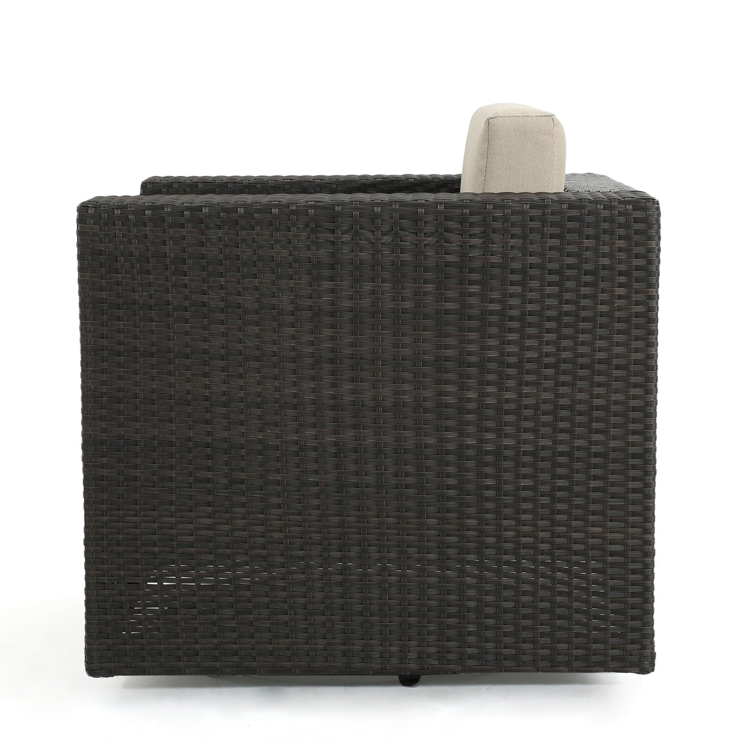 Poltrona girevole da esterno in vimini Puerta di Christopher Knight Home