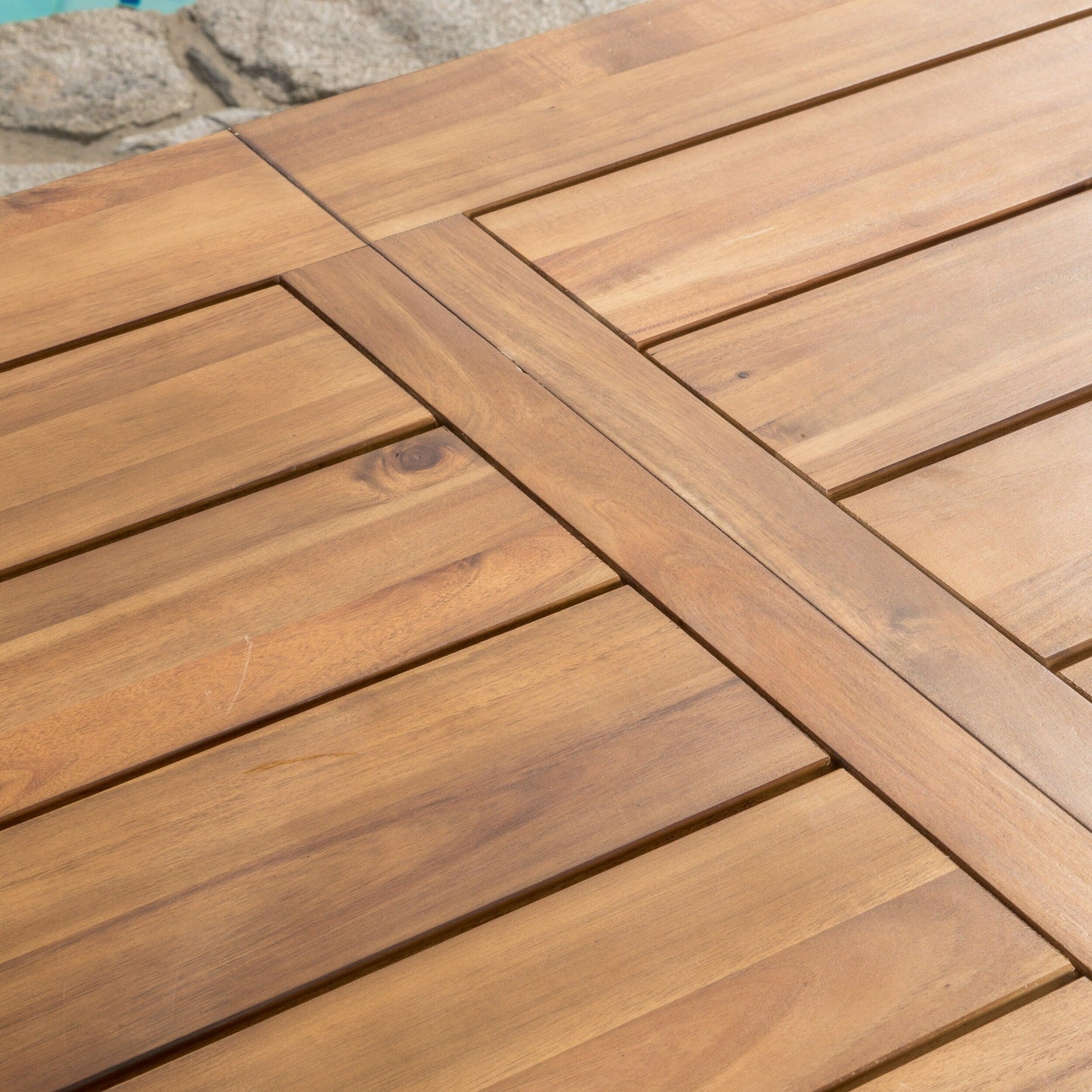 Set da pranzo da picnic in legno di acacia Puerto da 3 pezzi di Christopher Knight Home