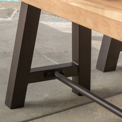 Set da pranzo da picnic in legno di acacia Puerto da 3 pezzi di Christopher Knight Home