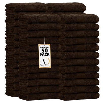 Panni assorbenti in puro cotone 600 GSM 12x12 pollici di Ample Decor - 50 pezzi