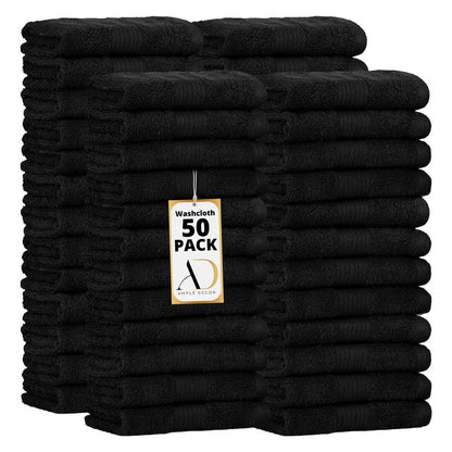 Panni assorbenti in puro cotone 600 GSM 12x12 pollici di Ample Decor - 50 pezzi