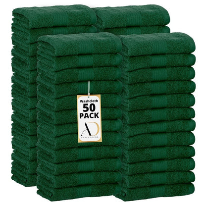 Panni assorbenti in puro cotone 600 GSM 12x12 pollici di Ample Decor - 50 pezzi