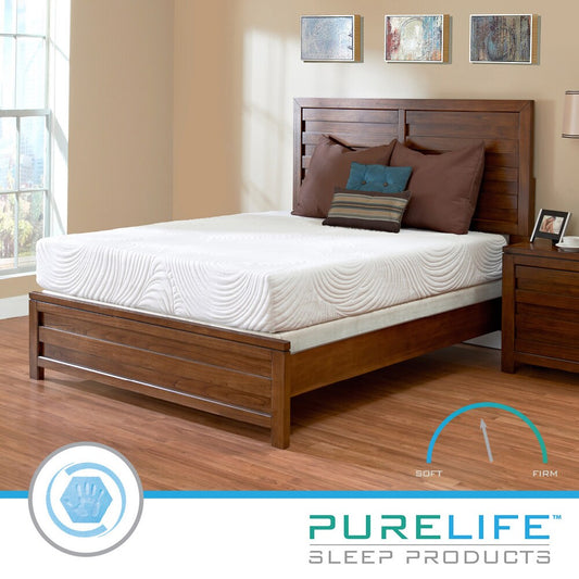 Materasso in memory foam gel Purelife Inspire PureGel Plus Gel da 10 pollici di dimensioni standard