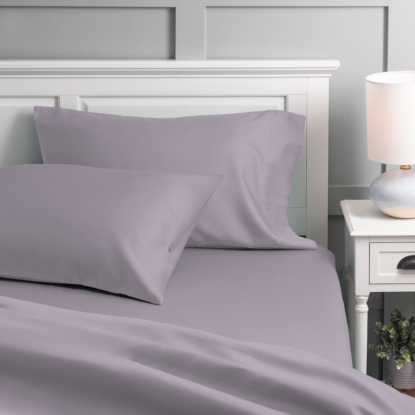 Set di lenzuola in percalle fresco e croccante di cotone biologico Purity Home 300TC