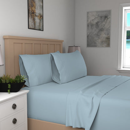 Set di lenzuola in percalle fresco e croccante di cotone biologico Purity Home 300TC