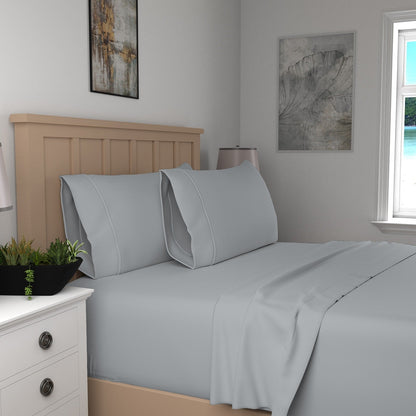 Set di lenzuola in percalle fresco e croccante di cotone biologico Purity Home 300TC