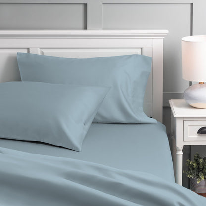 Set di lenzuola in percalle fresco e croccante di cotone biologico Purity Home 300TC