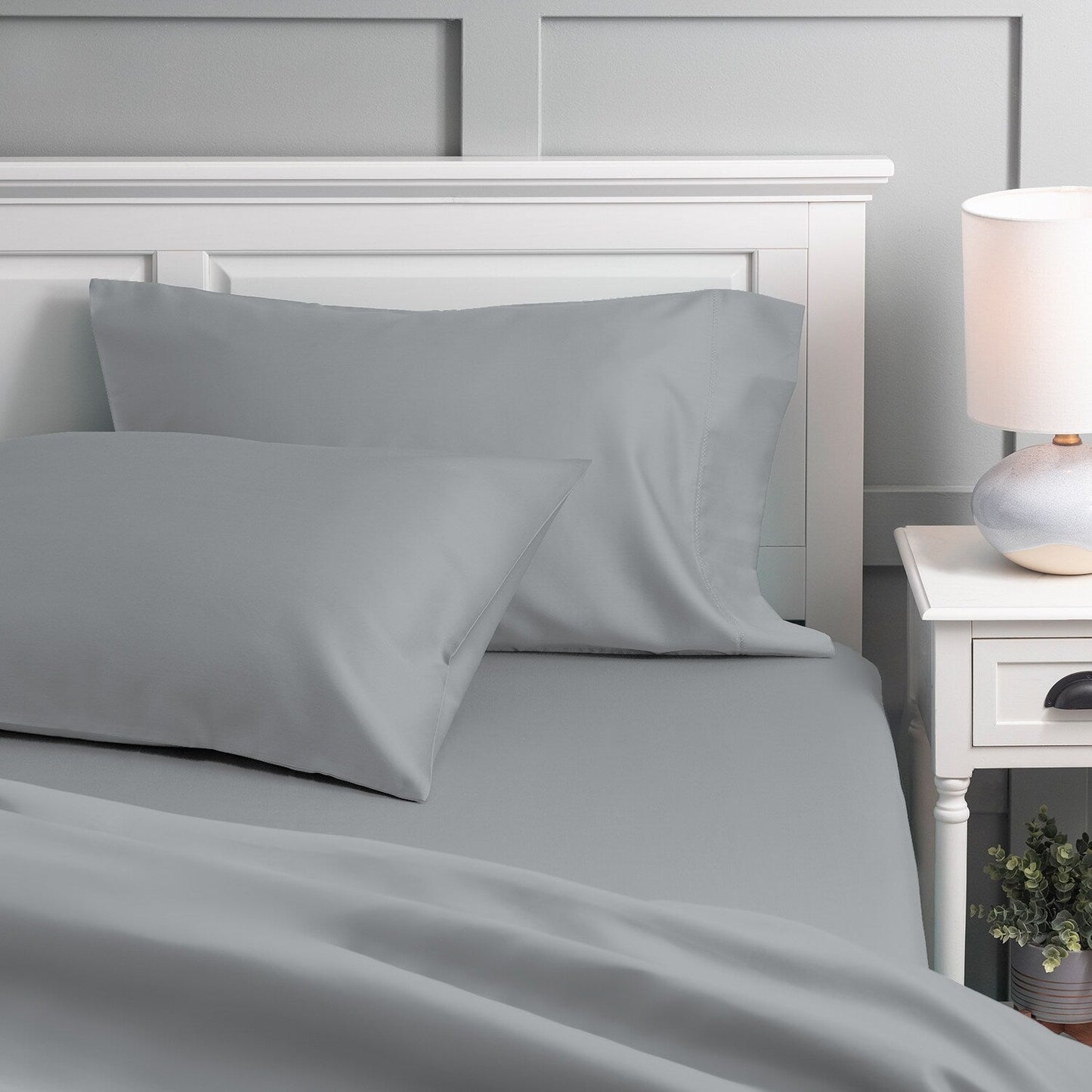 Set di lenzuola in percalle fresco e croccante di cotone biologico Purity Home 300TC