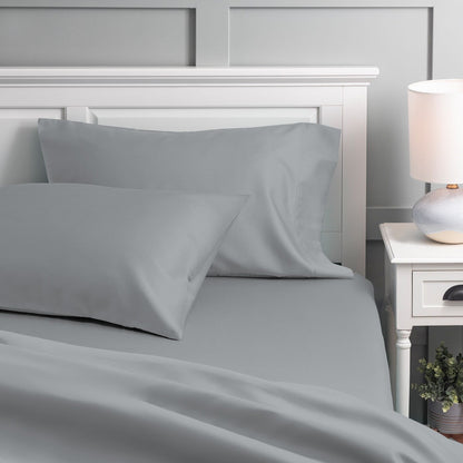 Set di lenzuola in percalle fresco e croccante di cotone biologico Purity Home 300TC