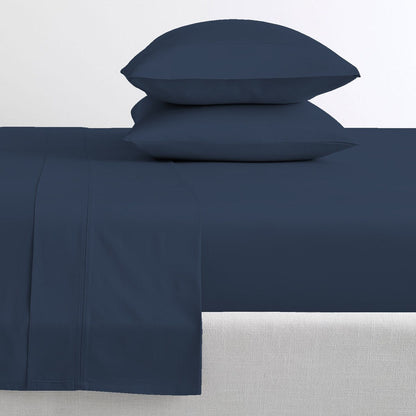 Set di lenzuola in percalle ultra morbido Purity Home 400TC 100% cotone a fibra lunga