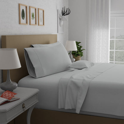 Set di lenzuola in percalle ultra morbido Purity Home 400TC 100% cotone a fibra lunga