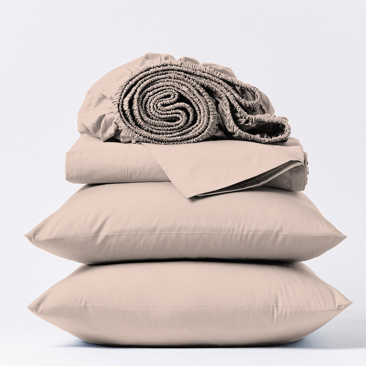 Set di lenzuola in percalle ultra morbido Purity Home 400TC 100% cotone a fibra lunga