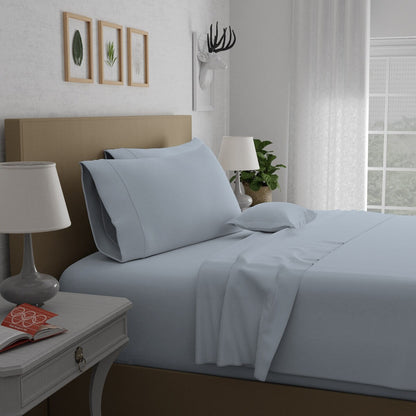 Set di lenzuola in percalle ultra morbido Purity Home 400TC 100% cotone a fibra lunga