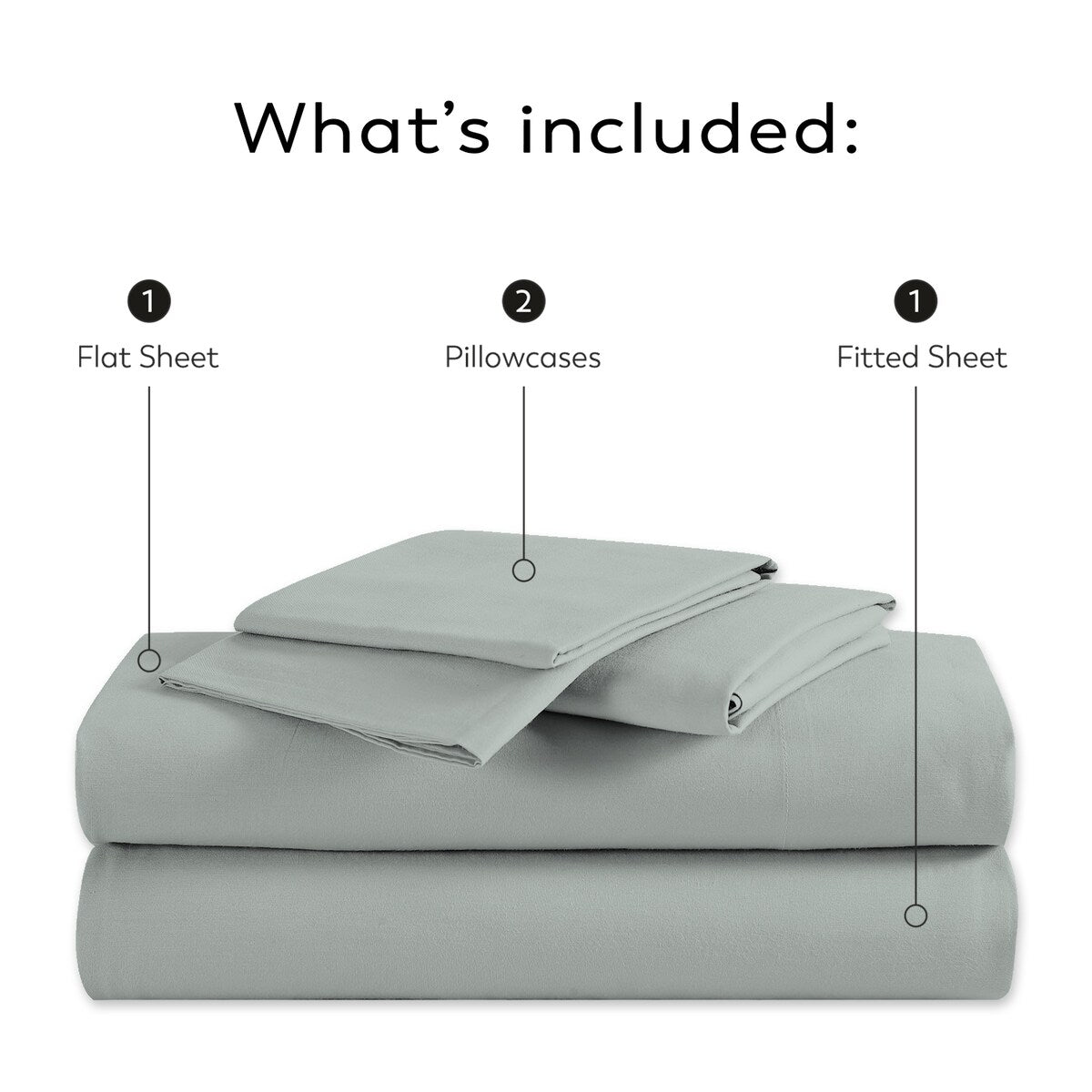 Set di lenzuola in percalle ultra morbido Purity Home 400TC 100% cotone a fibra lunga