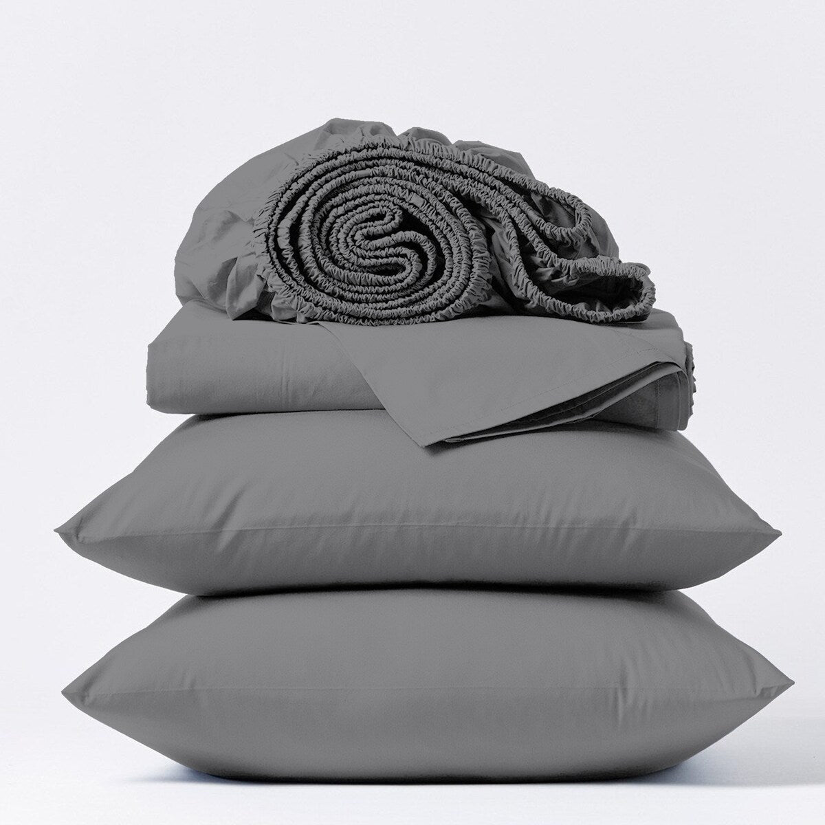 Set di lenzuola in percalle ultra morbido Purity Home 400TC 100% cotone a fibra lunga