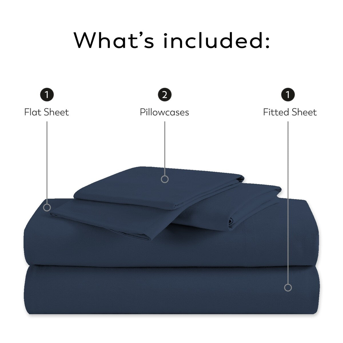 Set di lenzuola in percalle ultra morbido Purity Home 400TC 100% cotone a fibra lunga