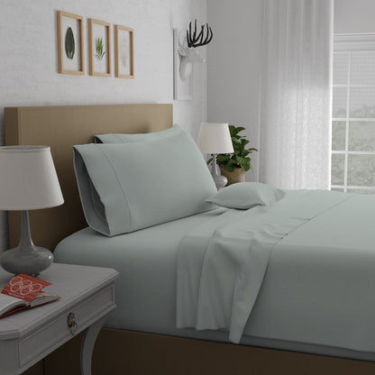 Set di lenzuola in percalle ultra morbido Purity Home 400TC 100% cotone a fibra lunga