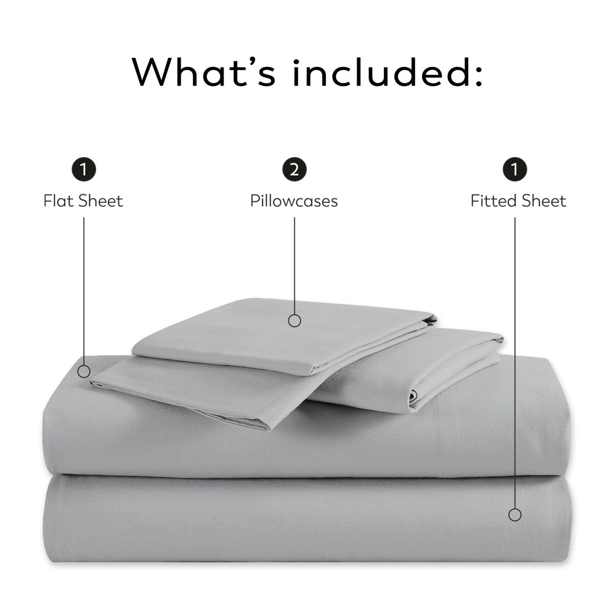 Set di lenzuola in raso di seta super morbido Purity Home 400TC 100% cotone