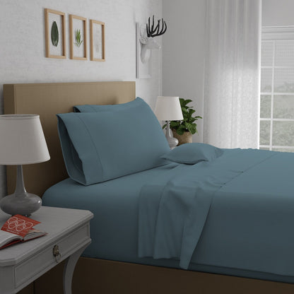 Set di lenzuola in raso di seta super morbido Purity Home 400TC 100% cotone