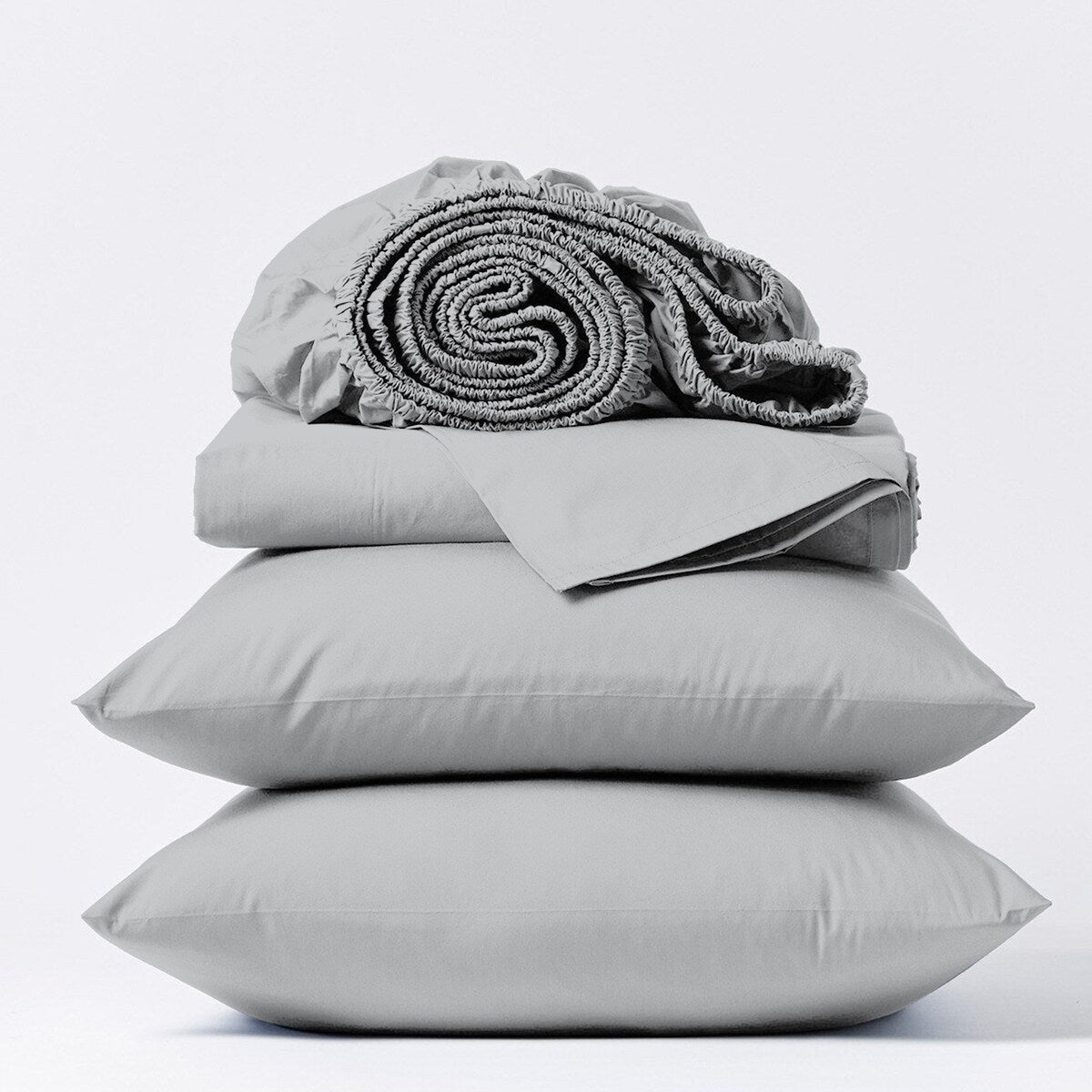 Set di lenzuola in raso di seta super morbido Purity Home 400TC 100% cotone