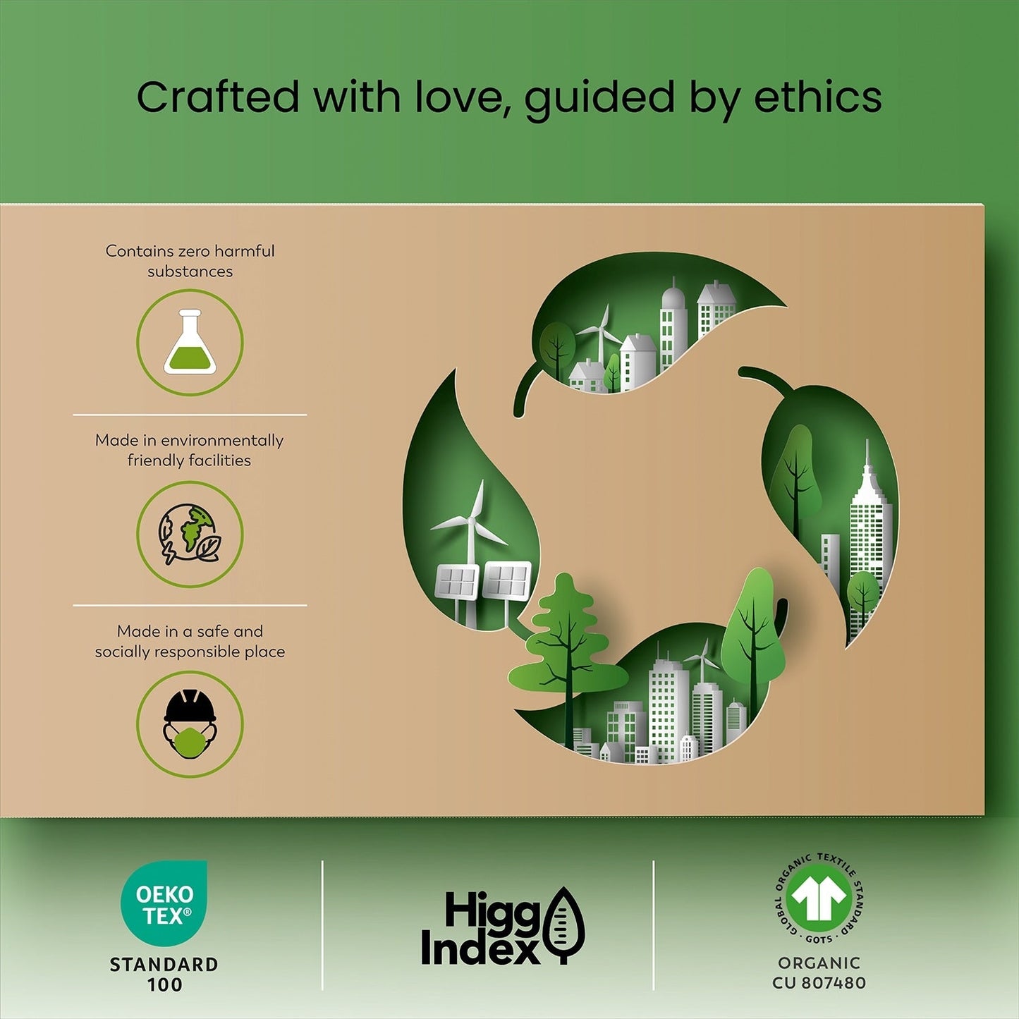 Set di lenzuola con tasche profonde, traspiranti e leggere in cotone Purity Home