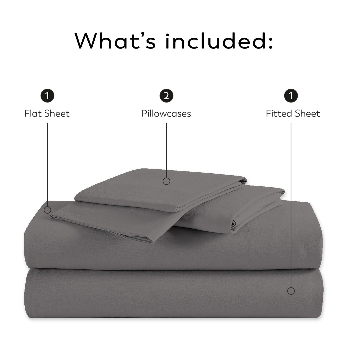 Set di lenzuola con tasche profonde, traspiranti e leggere in cotone Purity Home