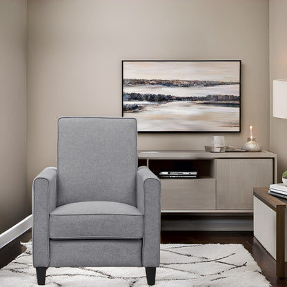 Poltrona reclinabile Pushback Home Theater - Poltrona reclinabile compatta con braccioli e poggiapiedi regolabile, ideale per piccoli spazi