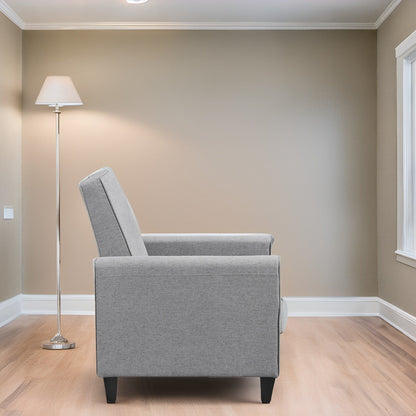 Poltrona reclinabile Pushback Home Theater - Poltrona reclinabile compatta con braccioli e poggiapiedi regolabile, ideale per piccoli spazi