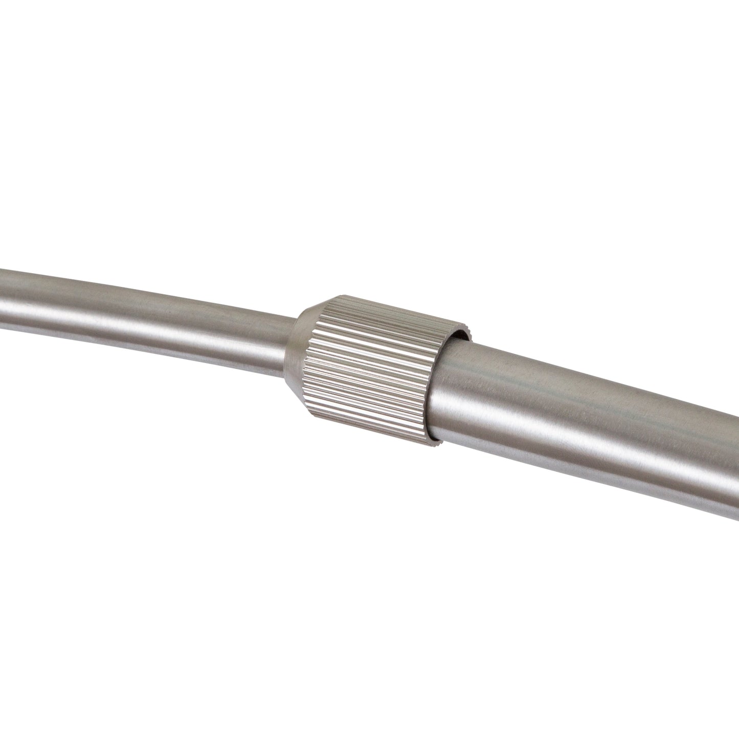 Lampada da terra ad arco regolabile in acciaio Q-Max 81 con paralume extra large e base in marmo