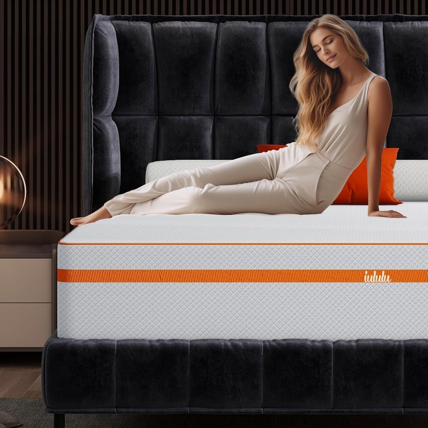 Materasso Queen, materasso in memory foam da 14 pollici Queen in a Box - Materasso Cool Gel Bed semirigido
