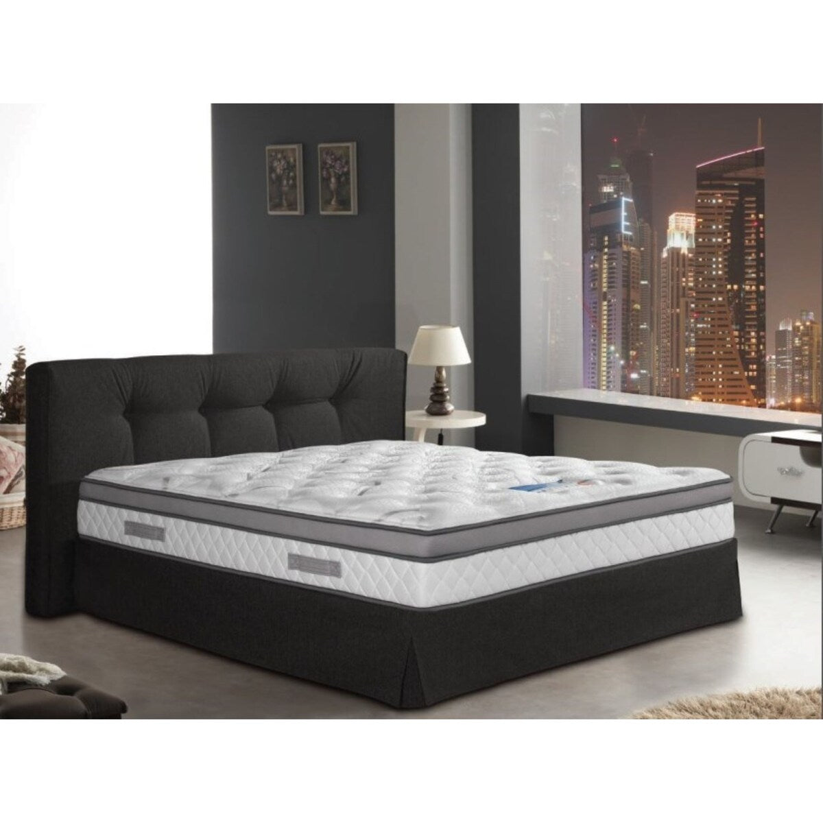 Materasso ibrido a molle insacchettate con supporto per bordi in memory foam Cool Gel Majestic Medium, misura Queen Size - 10