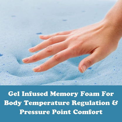 Materasso ibrido a molle insacchettate con supporto per bordi in memory foam Cool Gel Majestic Medium, misura Queen Size - 10