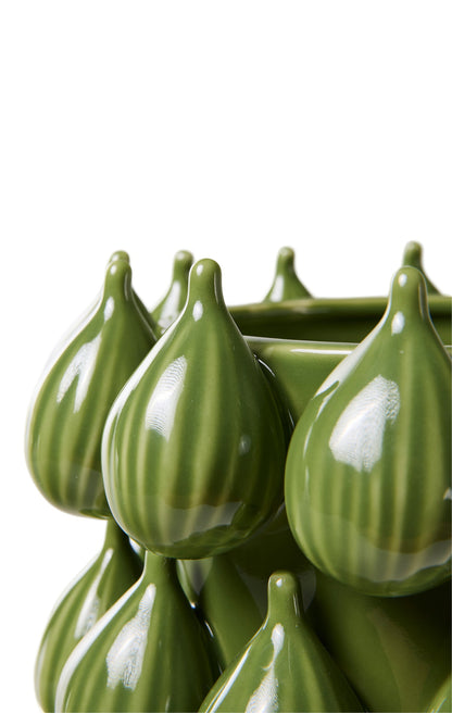 Amalfi - Vaso In Ceramica Piccolo Verde Fichi