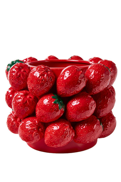 Amalfi - Vaso In Ceramica Piccolo Fragola