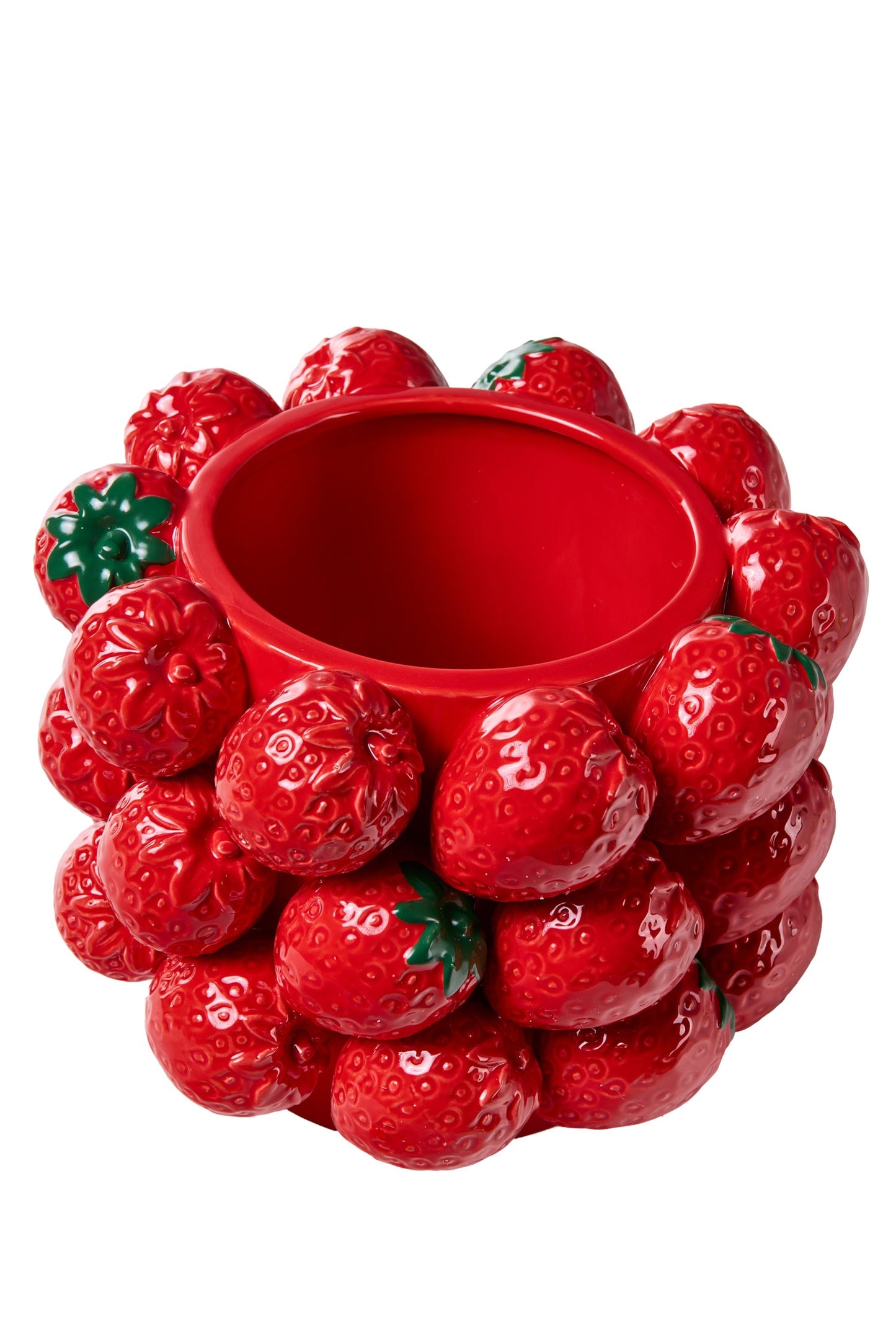 Amalfi - Vaso In Ceramica Piccolo Fragola
