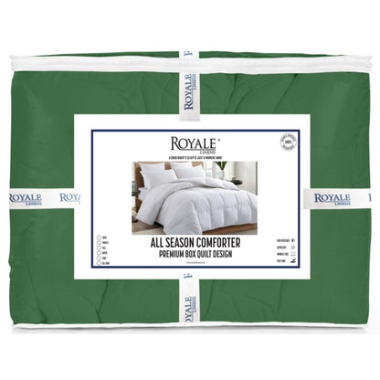 Piumino Royale King - Piumino alternativo in piumino per tutte le stagioni - Piumino trapuntato leggero (King, blu navy)