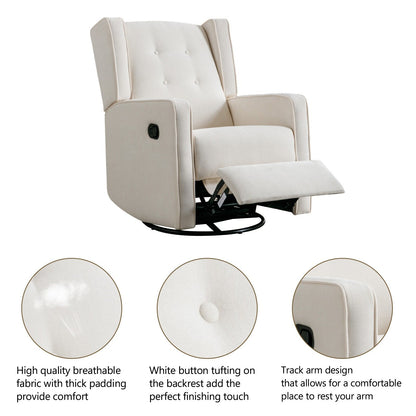 Poltrona reclinabile girevole da corsa, set da due posti