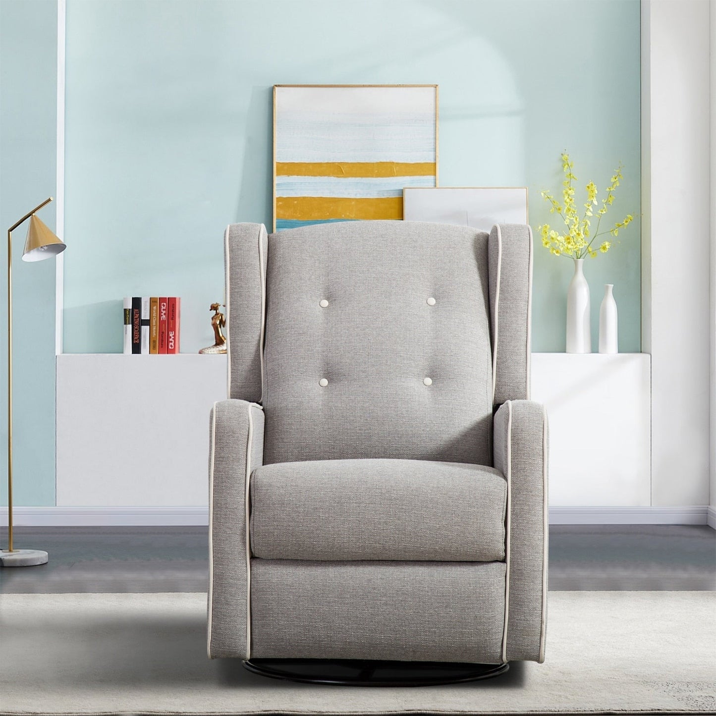 Poltrona reclinabile girevole da corsa, set da due posti