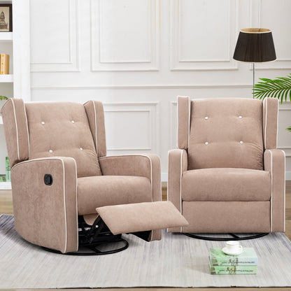 Poltrona reclinabile girevole da corsa, set da due posti
