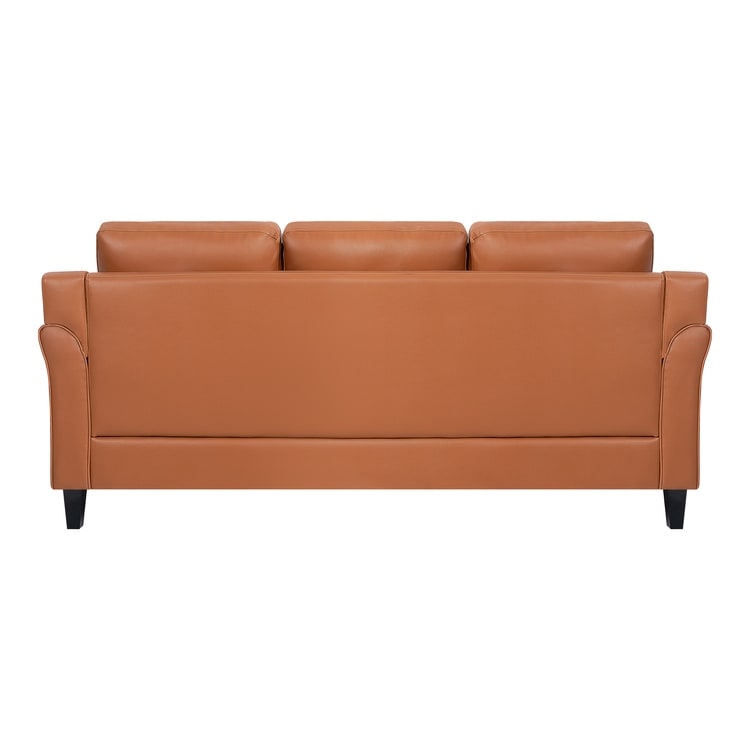 Divano imbottito con bottoni Raelynn, divano moderno ed economico - Divano in microfibra per piccoli spazi, soggiorno, camera da letto