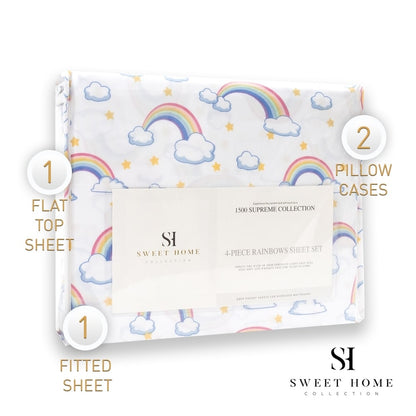 Set di lenzuola Rainbows di Sweet Home Collection - Multi